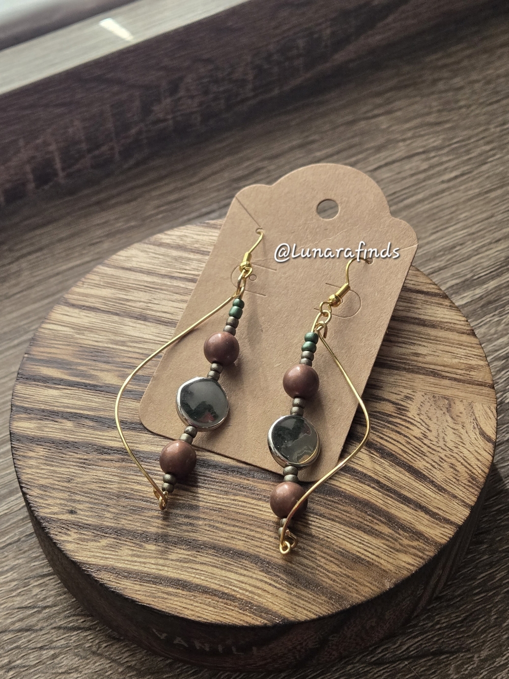 Handcrafted Twirl Boho Teardrop Earrings